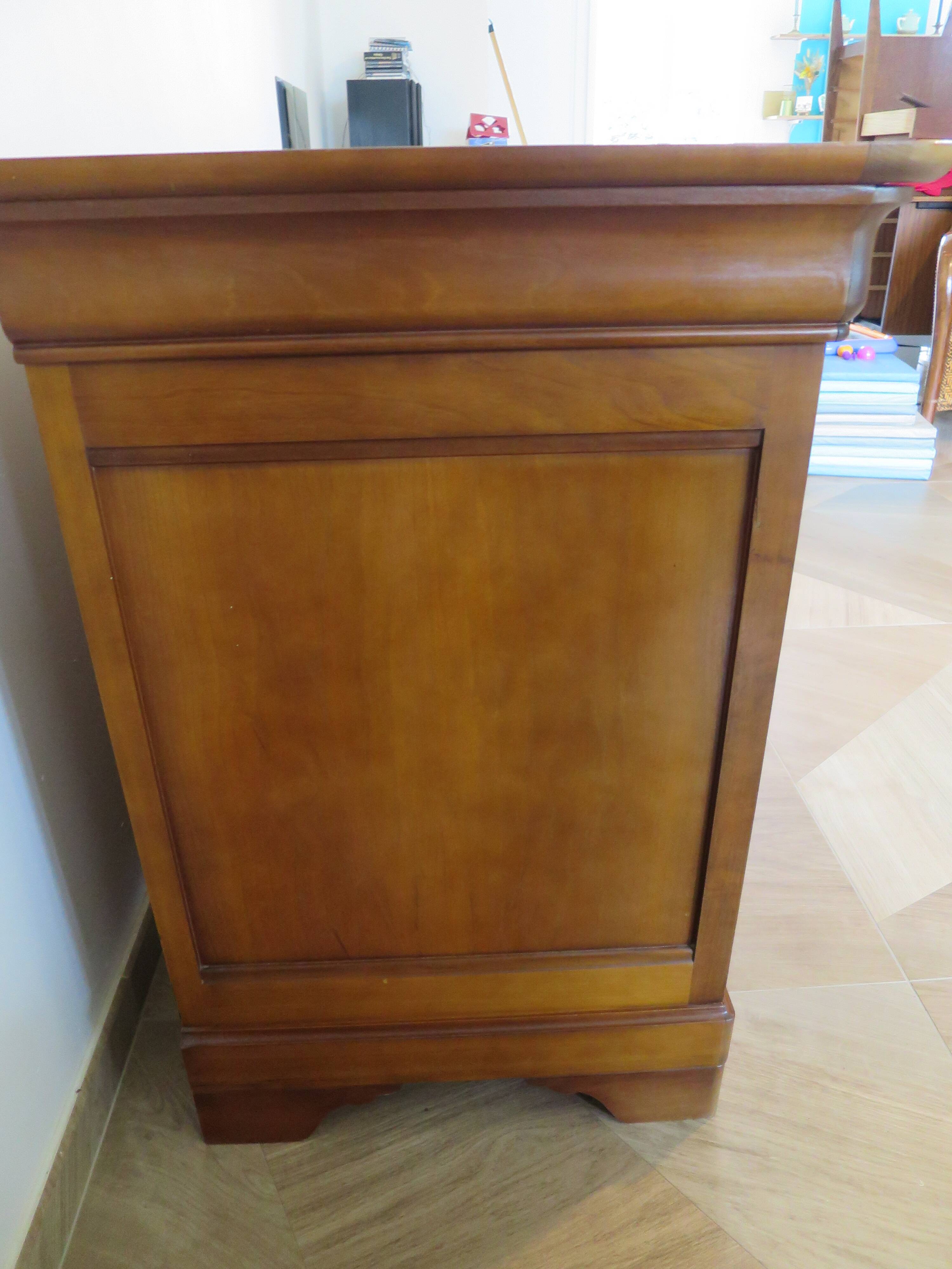 Louis Philippe style cherry wood chest of drawers