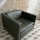 Fauteuil Pfister Knoll cuir kaki