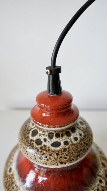 Suspension vintage fat lava Herda en céramique – années 70