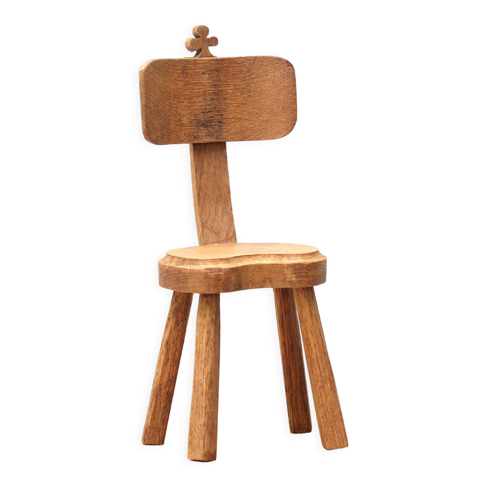 Chaise pour poupée en bois, années 50