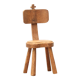 Chaise pour poupée en bois, années 50