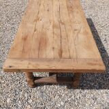 solid oak farmhouse table
