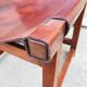 Modernist chair Riaza leather and vintage wood 1960