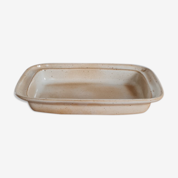 Glazed stoneware dish