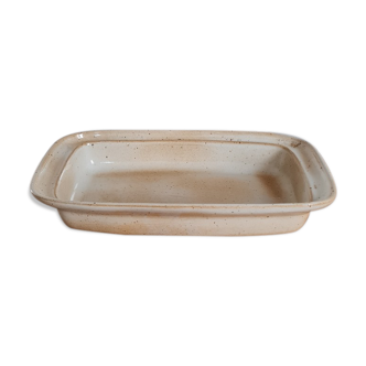 Glazed stoneware dish