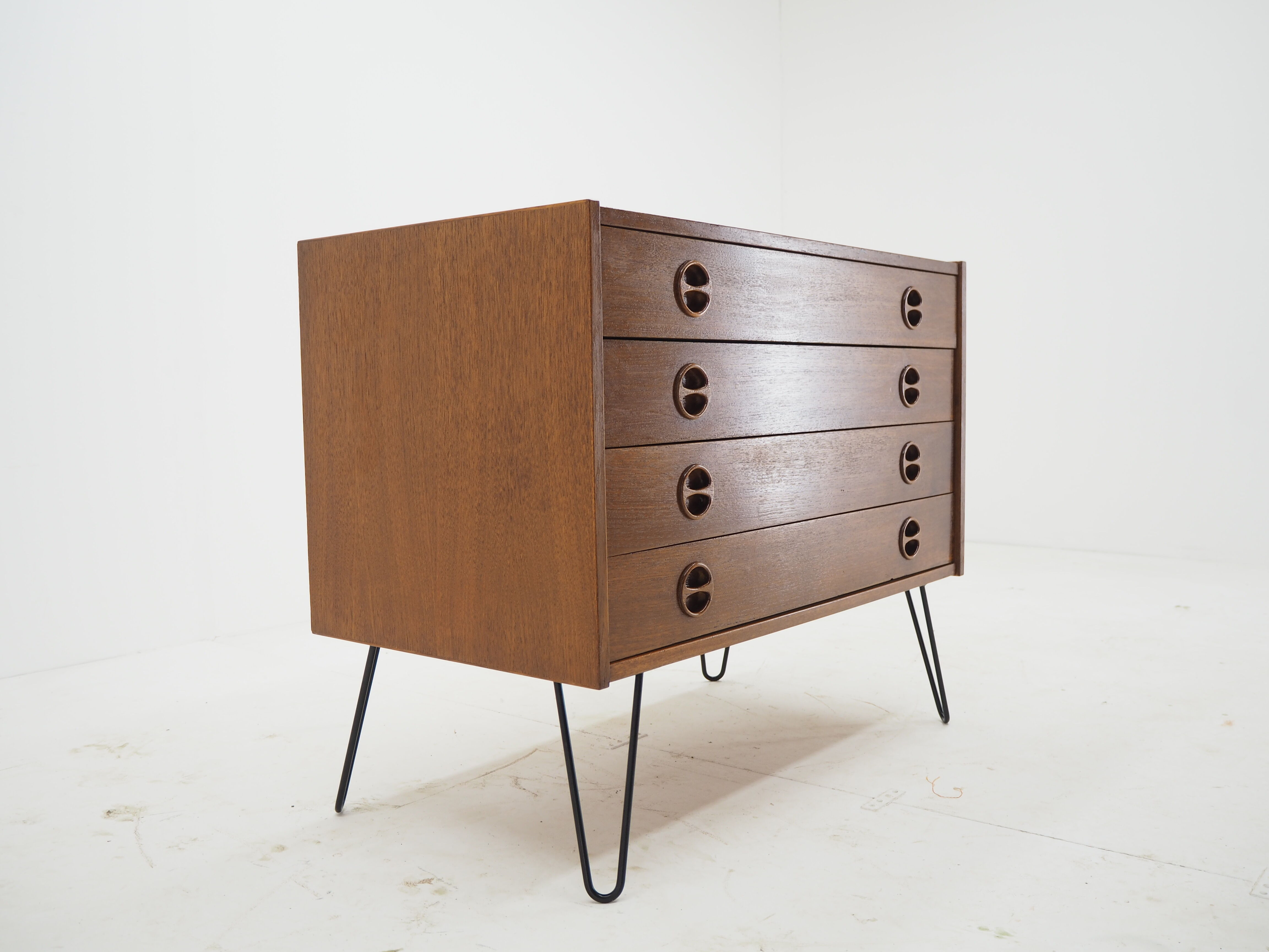1960s Upcycled Teak Chest of Drawers, Denmark