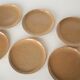 Série de 6 assiettes vintage en grès