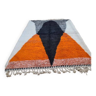 Handmade wool Berber rug 250x150 cm