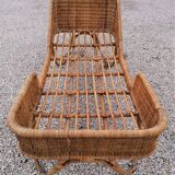 Bamboo and rattan child bed