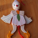 Articulated wooden puppet