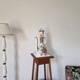 Old jug in flowered porcelain