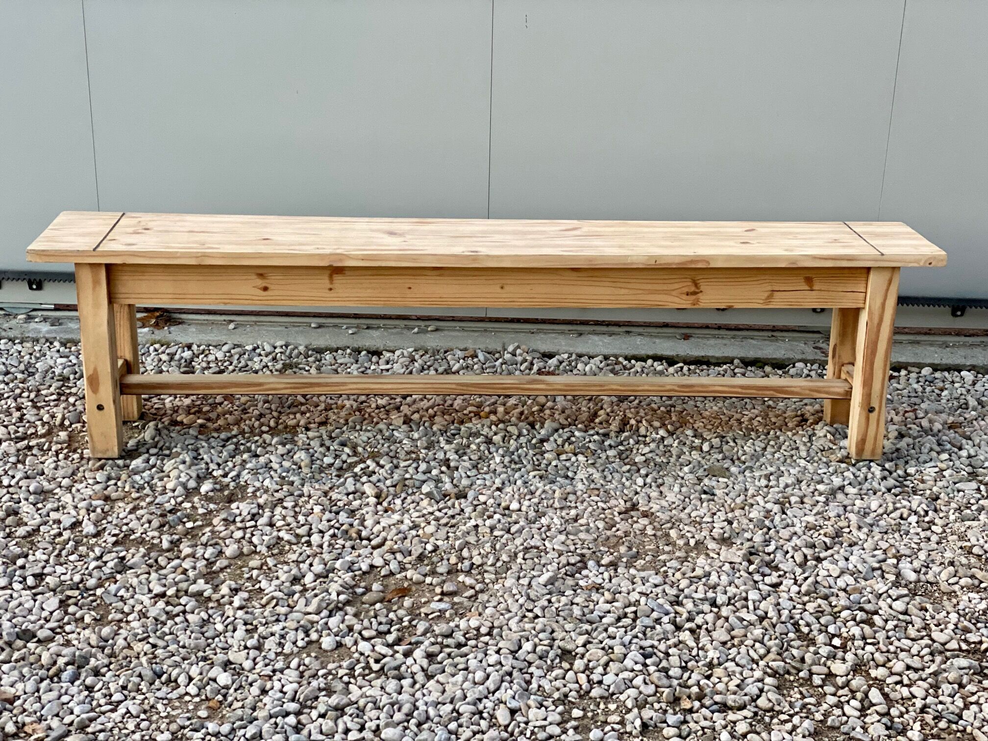 Sanded farm bench
