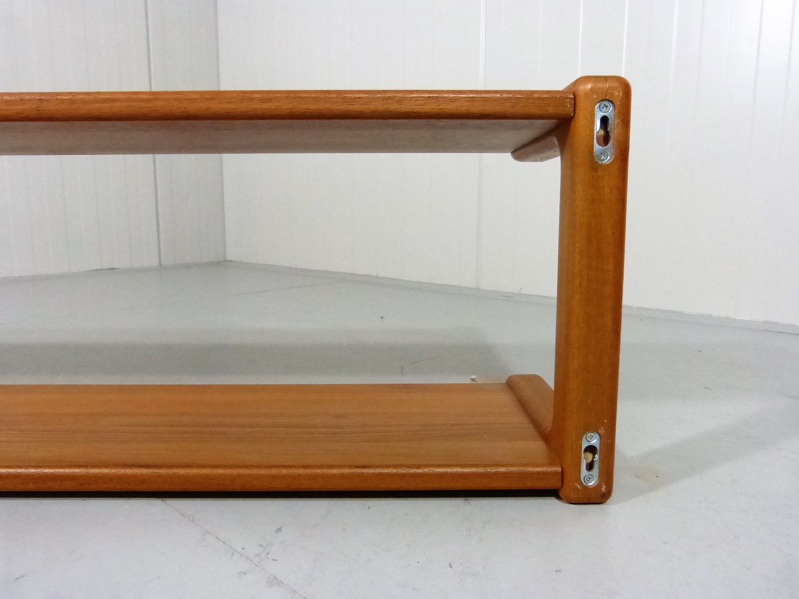 Teak Wall Bookshelf by Dyrlund Denmark, 1960's