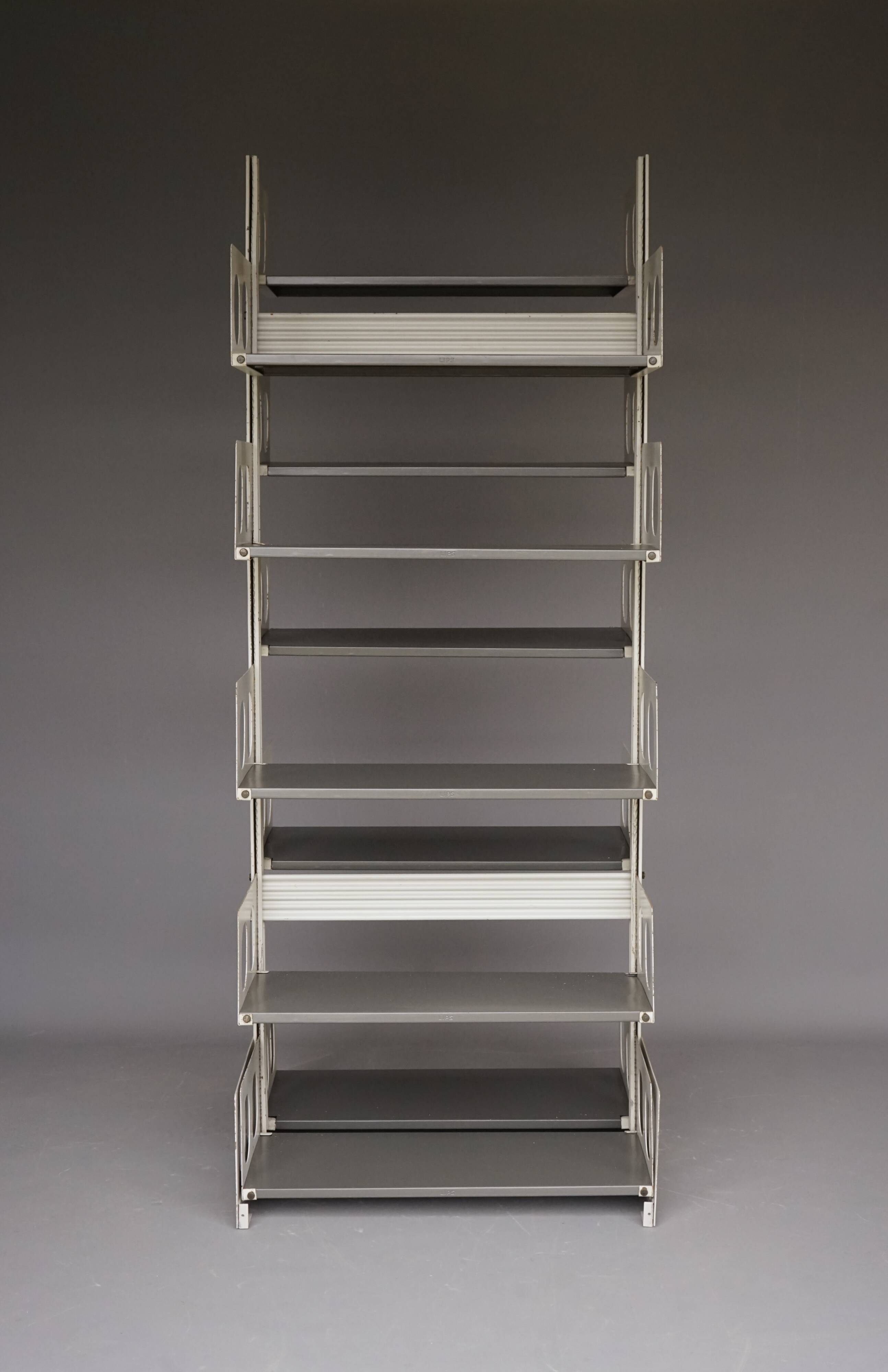 'Triennal' Industrial Shelving Unit from Lips Vago. 1950s