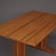 Table de cuisine en pin massif, années 1970