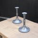 Pewter candlestick candle holders (pair)