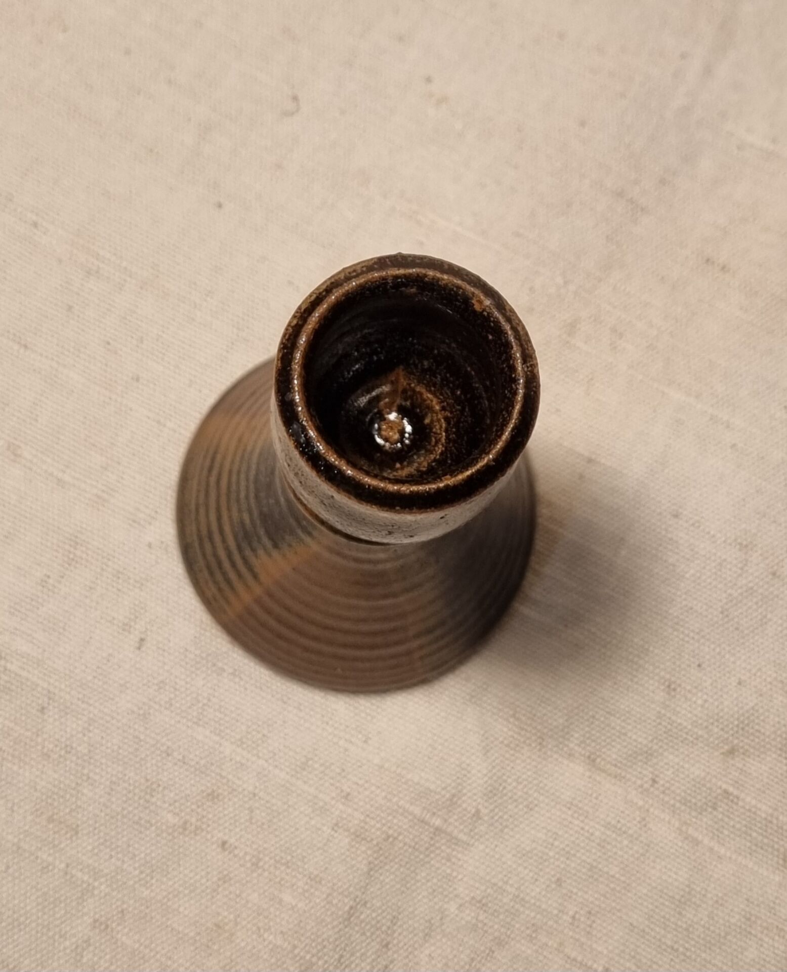 Stoneware candlestick