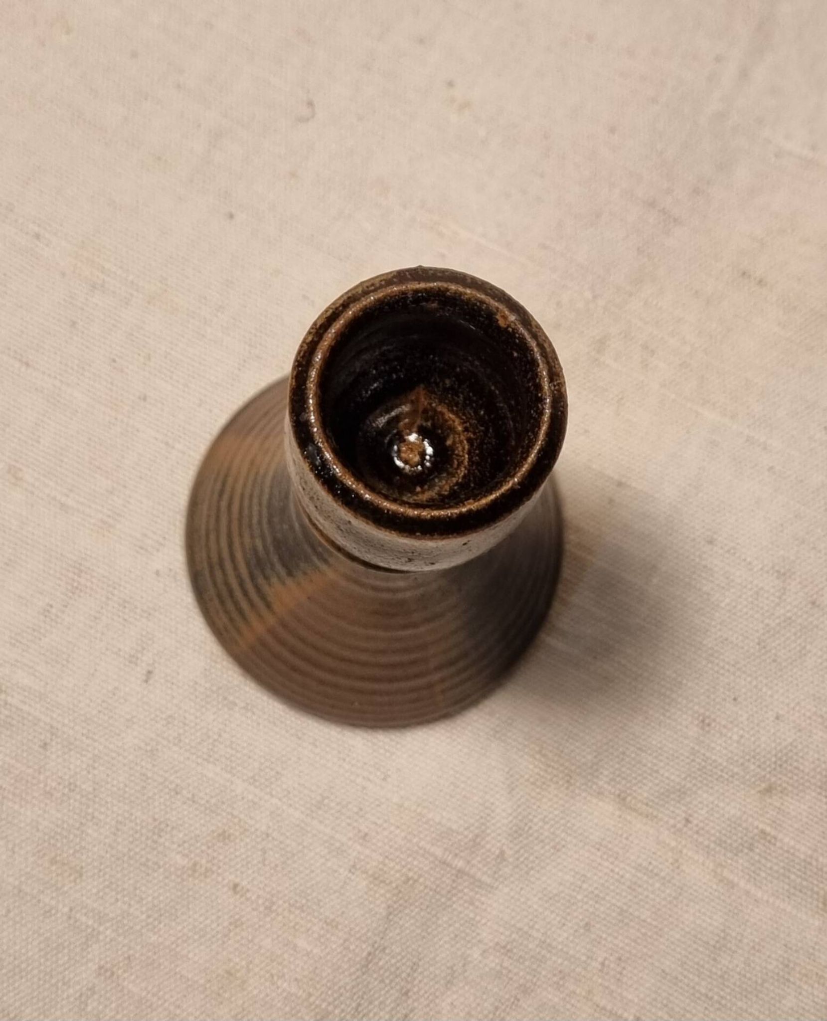 Stoneware candlestick