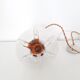 Vintage pendant lamp - Globe glass Mazzega Murano - 70s