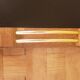 Braided wooden top gilded handles