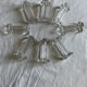 Set de 8 porte couteaux vintage en verre 1960