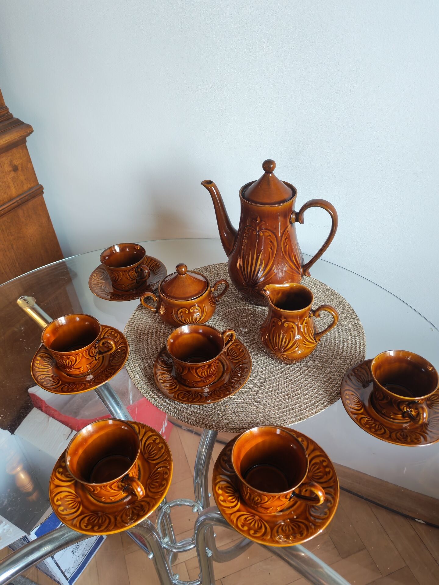Mid-century coffee service Poland 1960