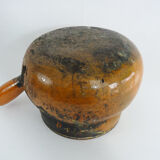 Old toupine, glazed terracotta pottery, haute Pyrenees