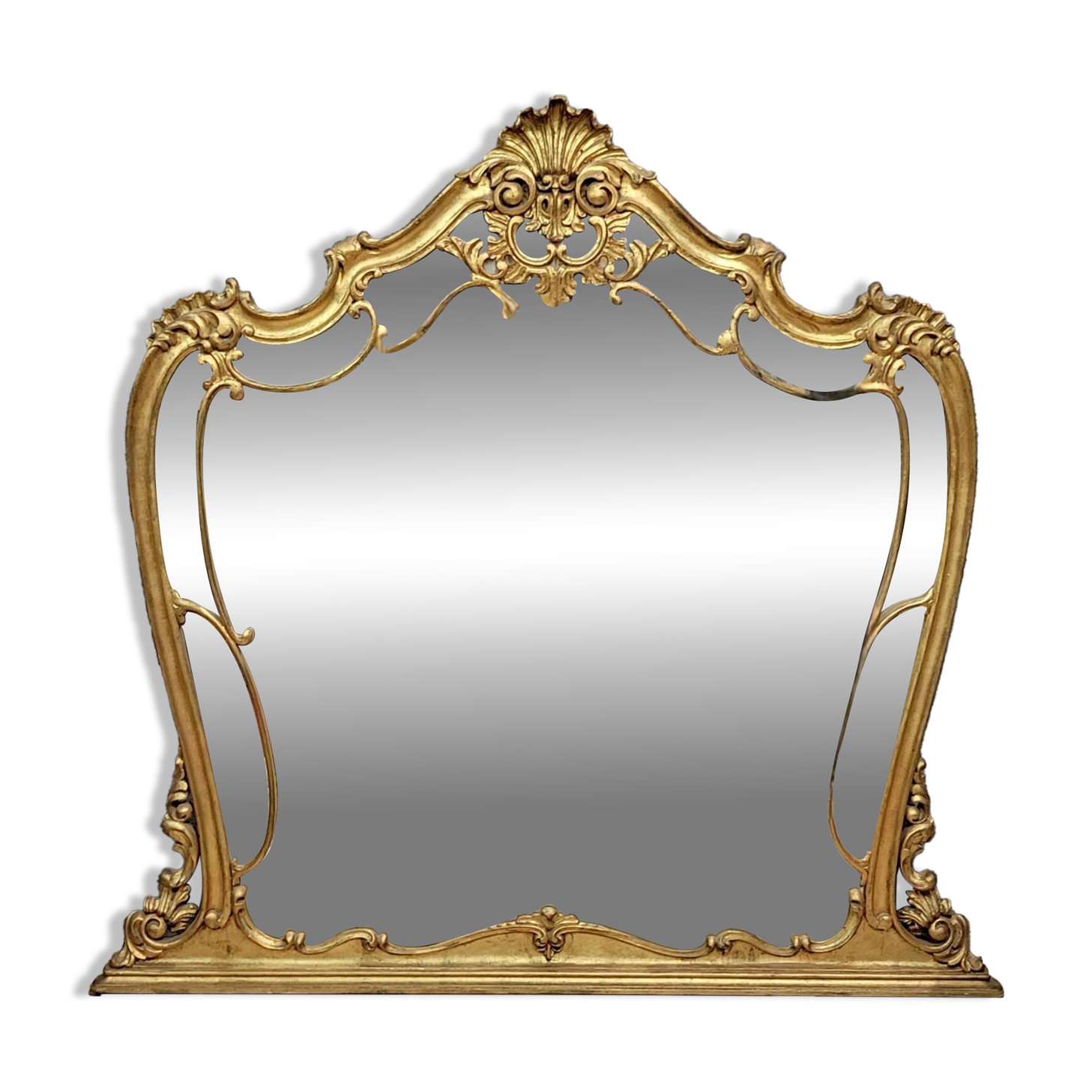 Large Venetian gilt mirror in the Louis XV style
