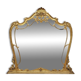 Grand miroir doré Vénitien de style Louis XV