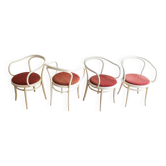 Ensemble de 4 chaises à bras en bois courbé vintage TON par Antonín Šuman, 1988