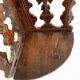 Petite étagère d’angle en bois sculpté
