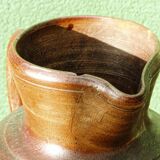 Large stoneware jug with a family name pattern, 1912