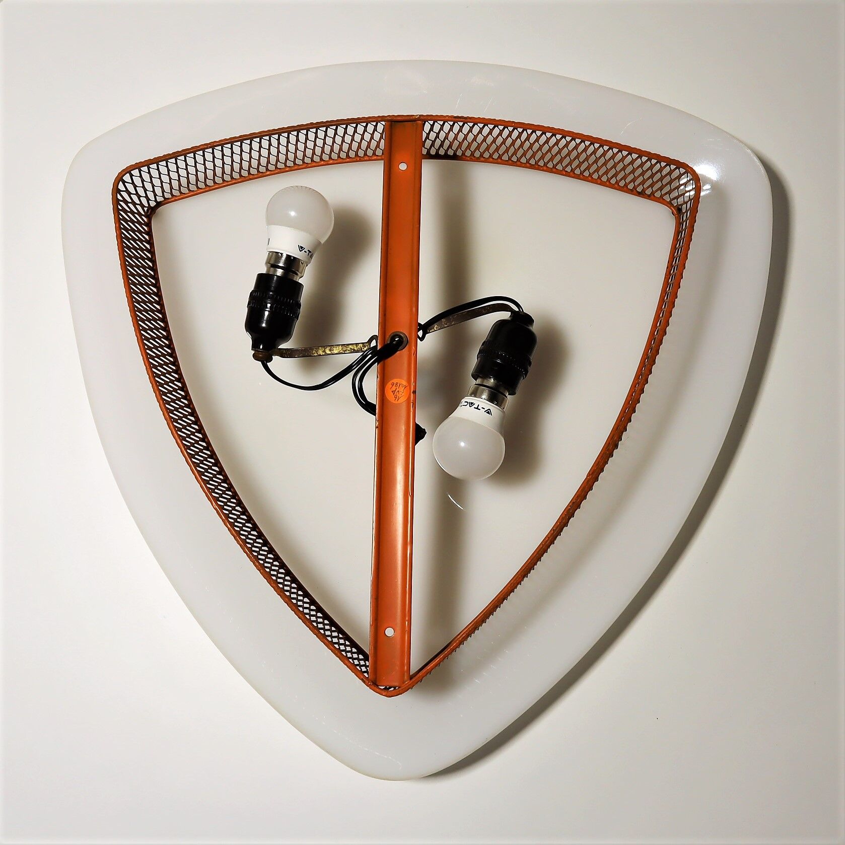 Plafonnier métal perforé 1950