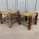 Lot de 2 tabourets anciens