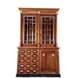 Armoire d’apothicaire Art Déco en acajou et marbre, 1909