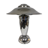 Chrome art deco mushroom lamp