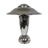 Chrome art deco mushroom lamp