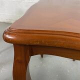 Vintage Louis XV style nesting tables in cherry wood