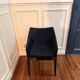 Upholstered armchair Madame black beige fabric Kartell