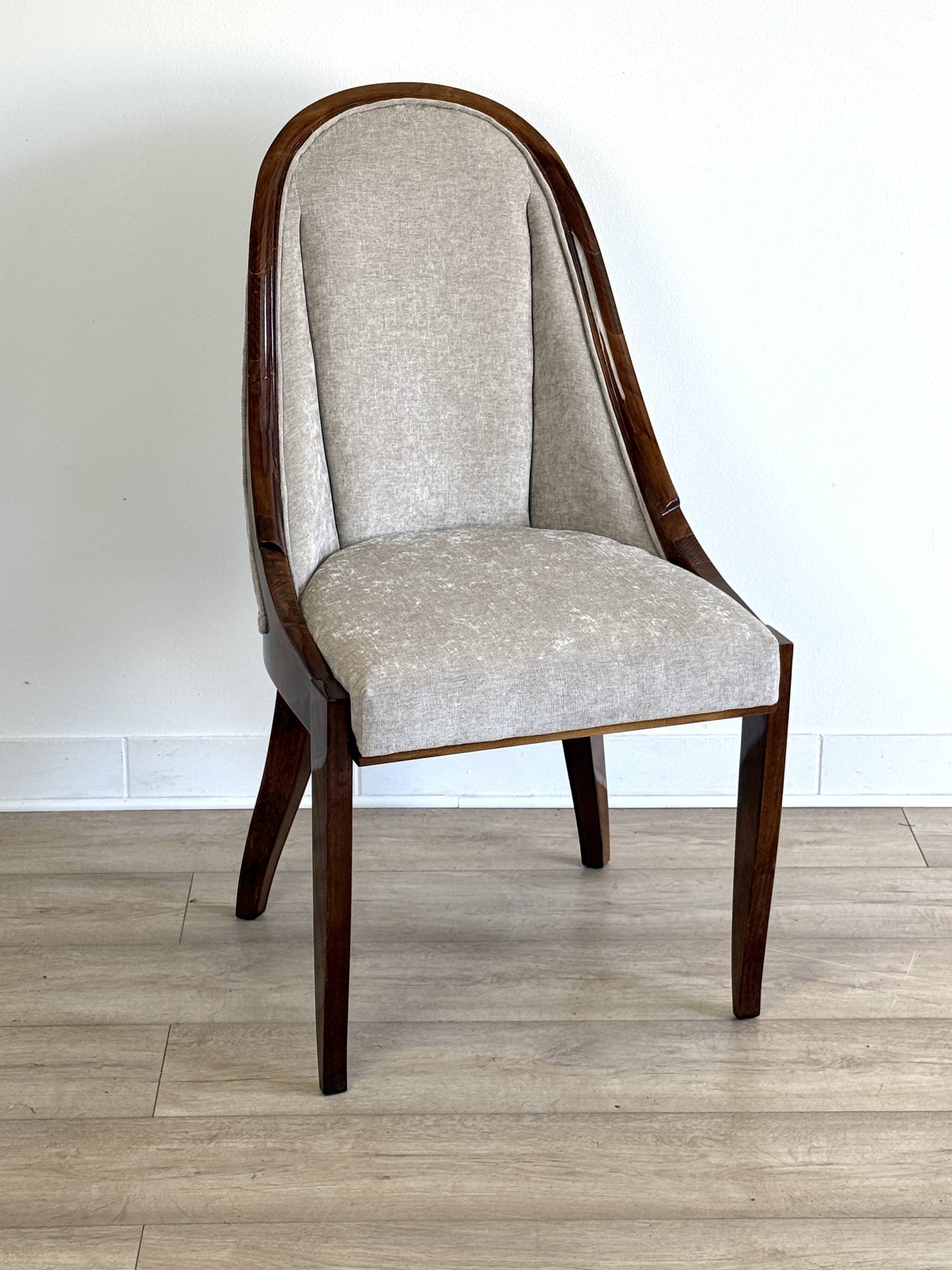 Art Deco chairs - model: Cuillernic – Émile-Jacques Ruhlmann