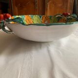 Art deco barbotine fruit bowl dish