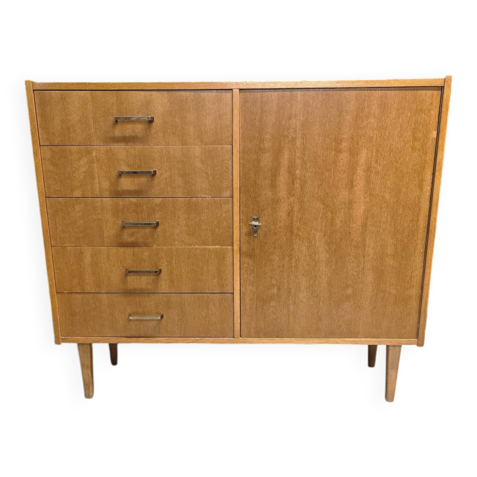 Blonde wood enfilade 1970 vintage