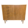 Blonde wood enfilade 1970 vintage