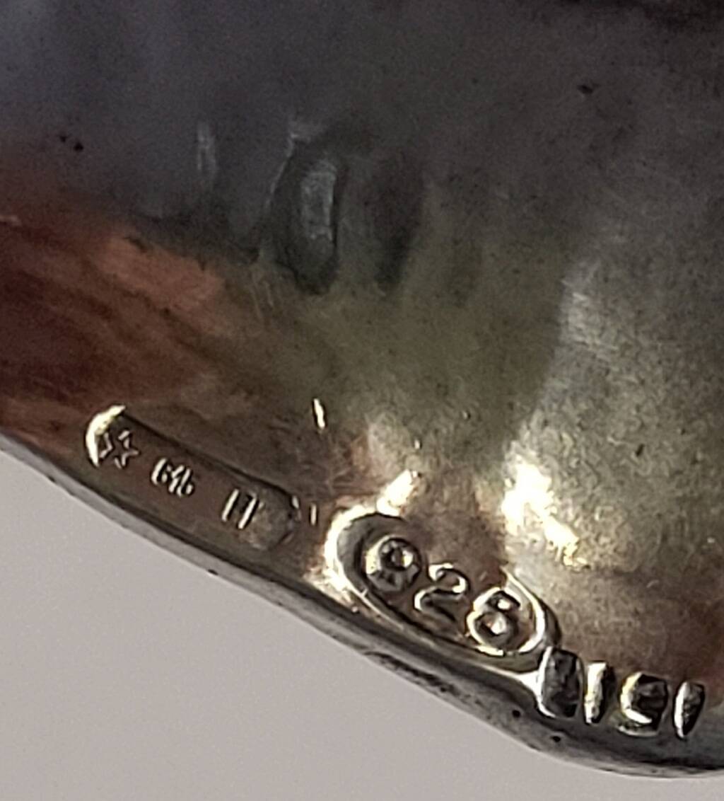 Fratelli Lisi Sterling Silver Leaf Shaped Dish Italian