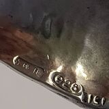 Fratelli Lisi Sterling Silver Leaf Shaped Dish Italian