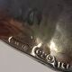 Plat en argent sterling en forme de feuille Fratelli Lisi italien