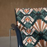 Fauteuil vintage A 320 par Wulf Schneider et Ulrich Boehme pour Thonet des années 1980 en velours d'Eltham Palace (ensemble de 4)