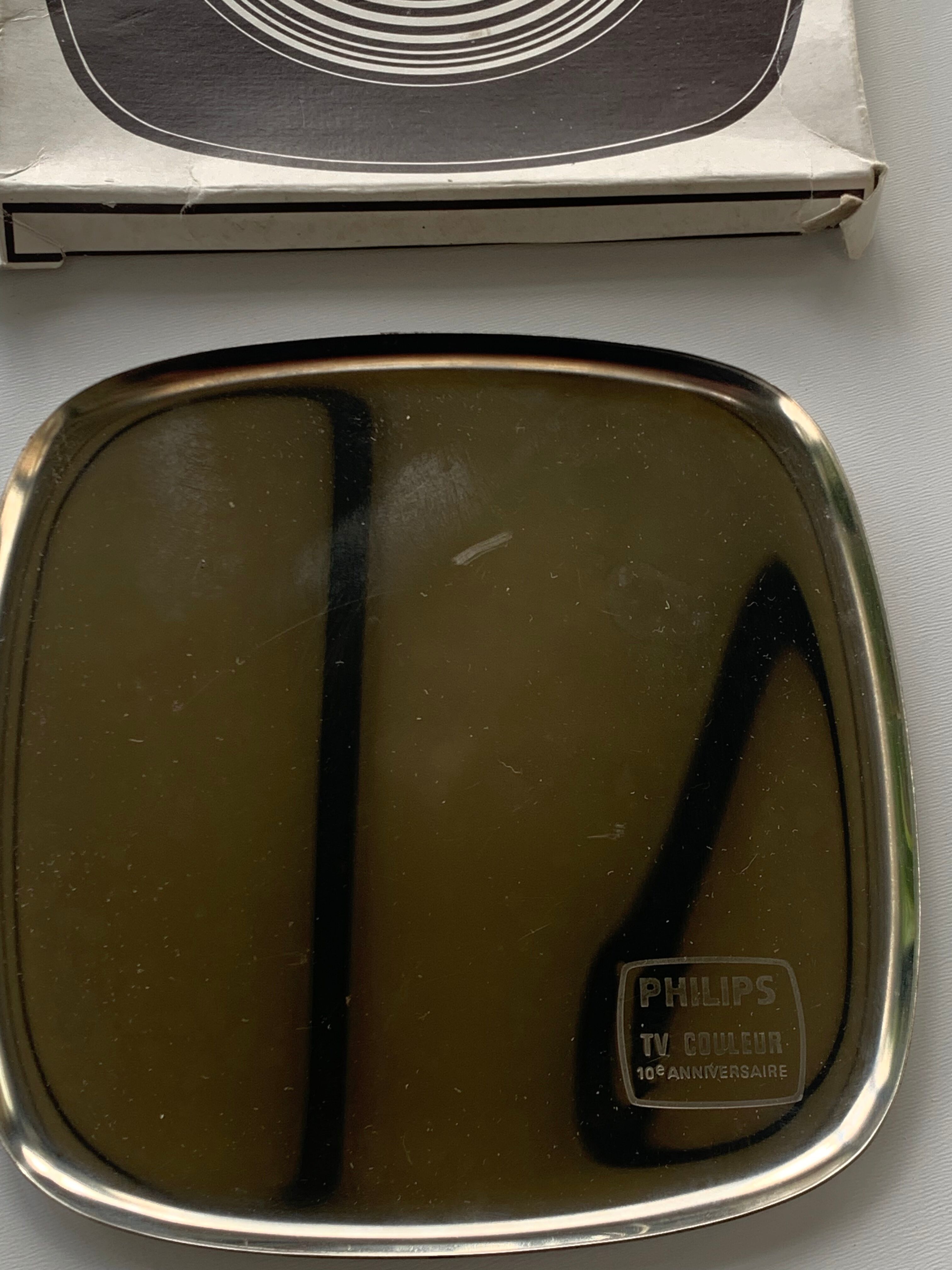 Stainless steel ashtray advertising for Philips 10 th anniversary noble designer for design weapon