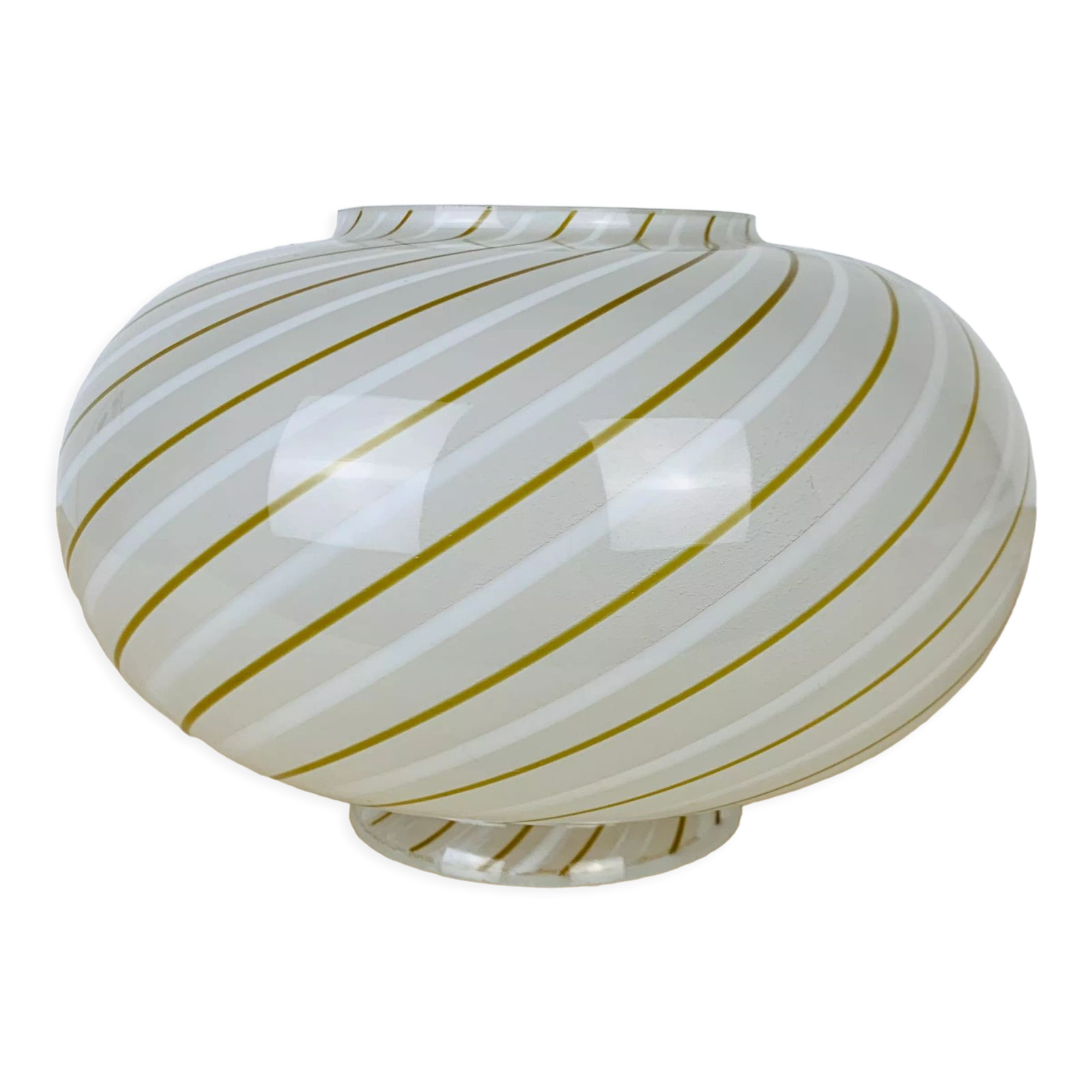 Abat day striped glass globe