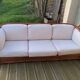 Canapé en bambou et rotin par Maugrion pour Roche Bobois